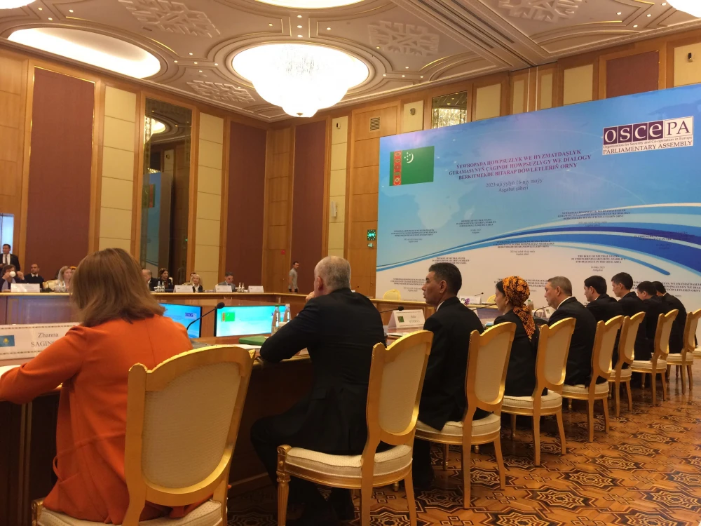 "ÝHHG ÇÄGINDE HOWPSUZLYGY, DURNUKLYLYGY WE DIALOGY BERKITMEKDE BITARAP DÖWLETLERIŇ ORNY" ATLY HALKARA MASLAHAT GEÇIRILDI